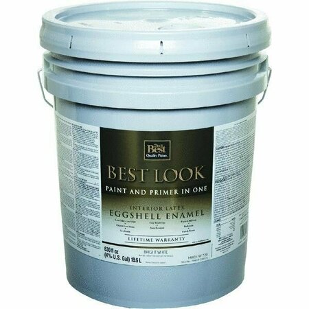 WORLDWIDE SOURCING Best Look Interior Latex Eggshell Paint And Primer In One Enamel HW34W0726-20